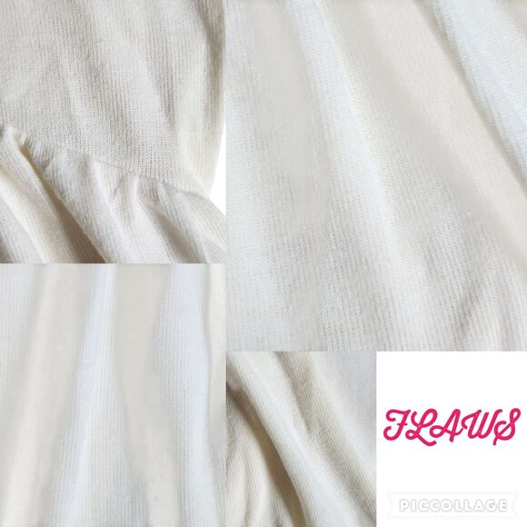 Self Esteem Off White Crochet Sleeveless Open Front Boho Vest sz S - Picture 8 of 12